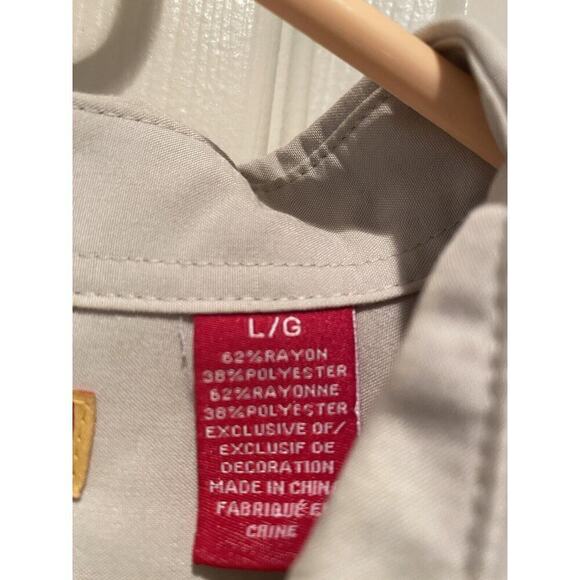 The Havanera Shirt Co Classic Button Up Short Sleeve Cubavera Mens Large - Picture 3 of 5